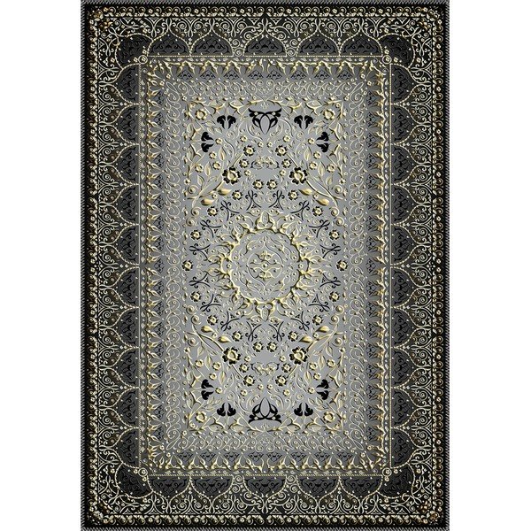 Temno siva preproga Vitaus Olivia, 80 x 120 cm