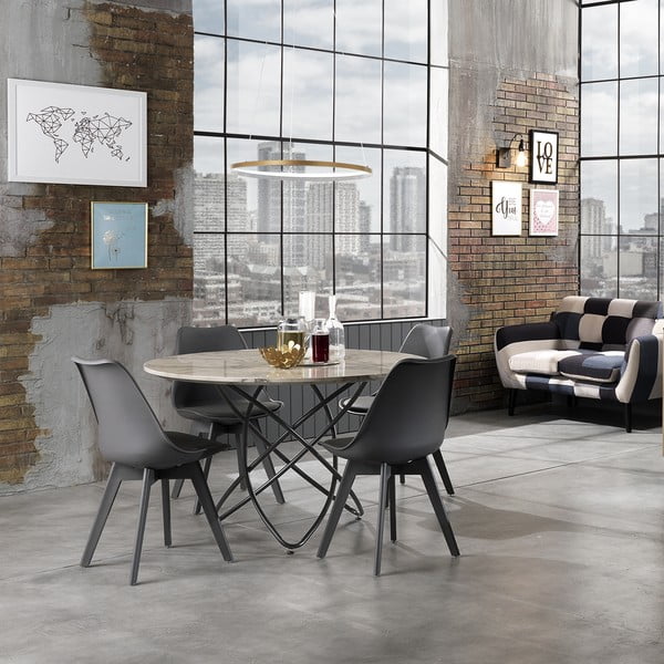 Zlata viseča svetilka Tomasucci Ring, višina 92 cm-image-3