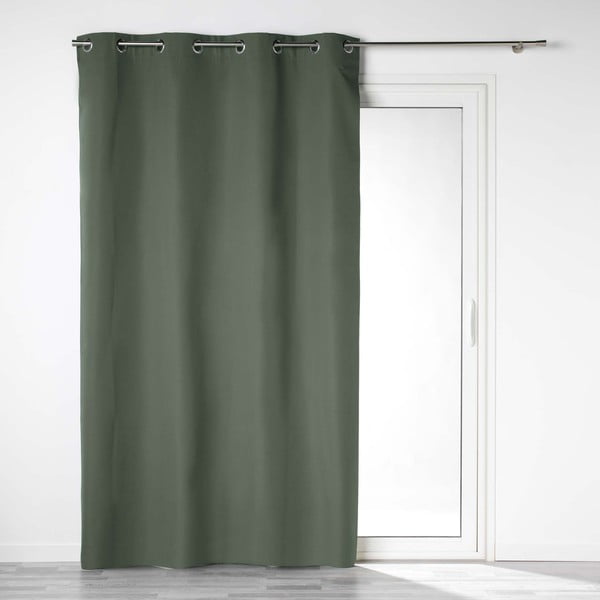 Kaki zelena zatemnitvena zavesa iz mikrovlaken 140x260 cm Obscure – douceur d'intérieur