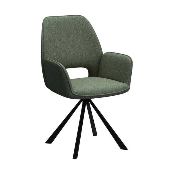 Temno zelen jedilni stol z nasloni za roke Graham – Actona