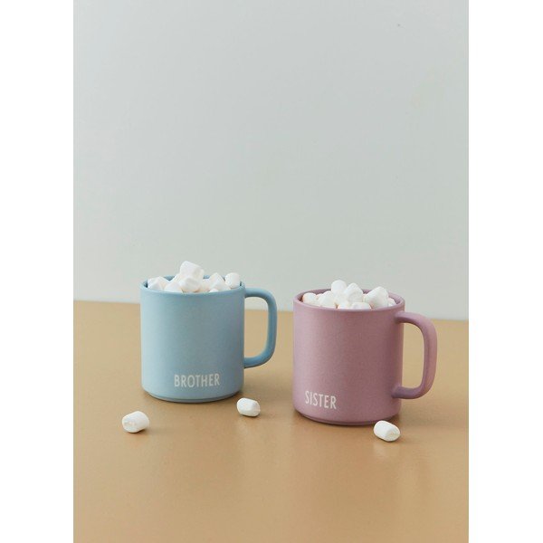 Modra porcelanasta skodelica 175 ml Brother – Design Letters-image-3