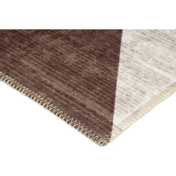 Rjavo-bež pralna preproga 80x50 cm - Vitaus-image-2