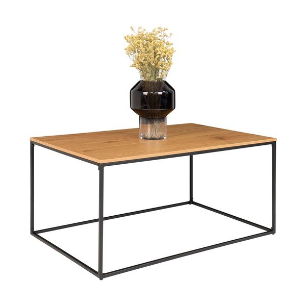 Kavna mizica s ploščo v hrastovem dekorju House Nordic Vita, 90 x 60 cm-image-3