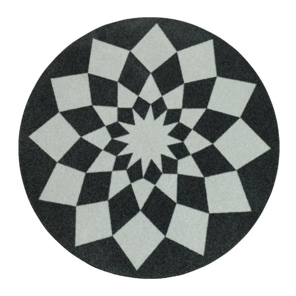 Otroška siva preproga Zala Living Geometry, ⌀ 100 cm