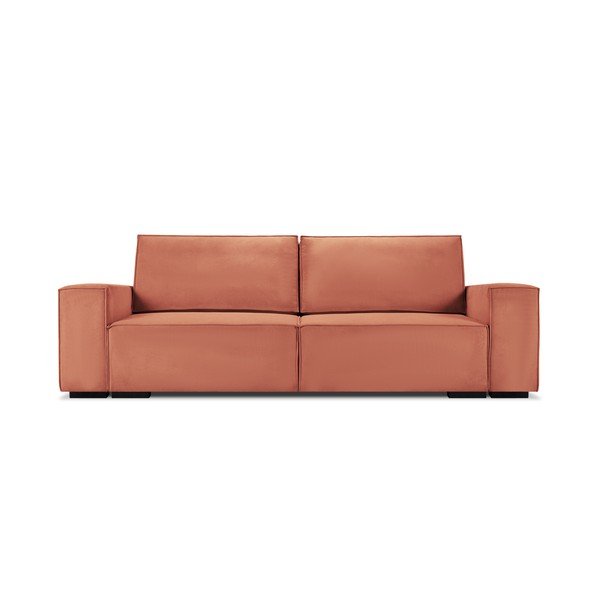 Roza žametna raztegljiva zofa Mazzini Sofas Azalea-image-2