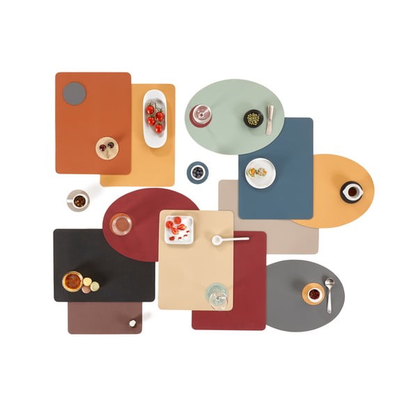 Črn pogrinjek iz umetnega usnja ZicZac Togo, 33 x 45 cm-image-2