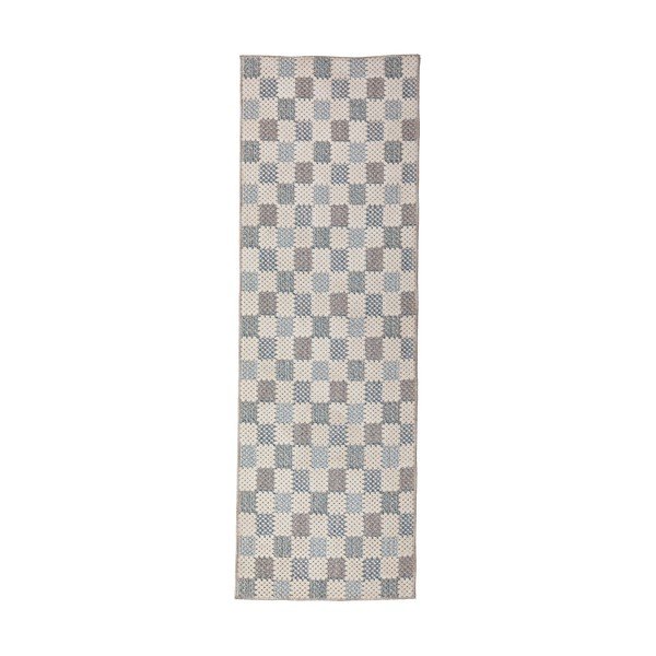 Moder pralen tekač iz mešanice bombaža 80x230 cm Muted Checkerboard – Flair Rugs
