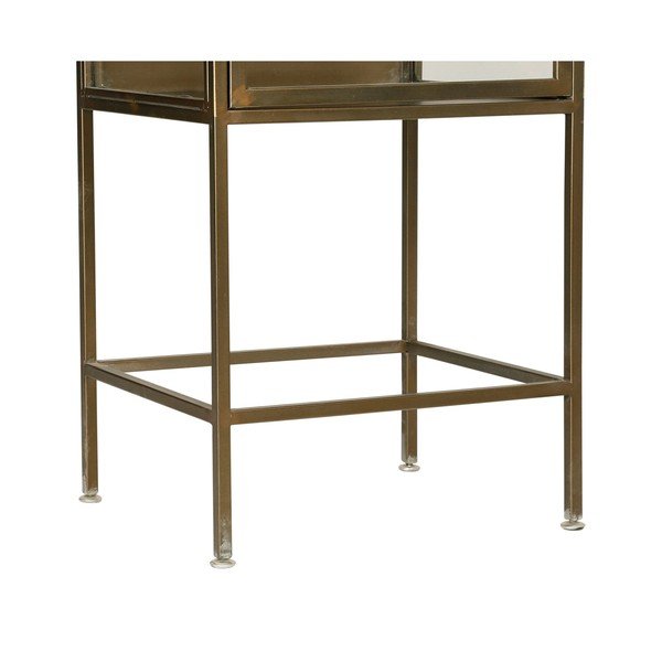 Kovinska vitrina v zlati barvi 47,5x170 cm Dagenham - Côté Table-image-4