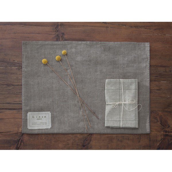 Komplet 4 prtičkov z mešanico lanu Really Nice Things Green Lines, 43 x 43 cm-image-3