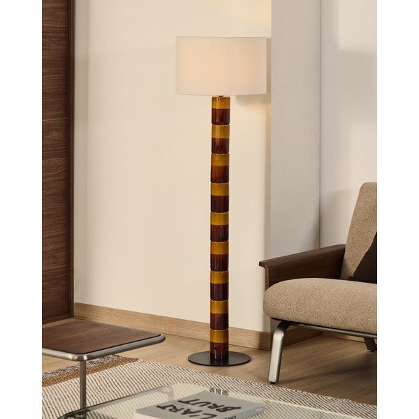 Stoječa svetilka s tekstilnim senčilom (višina 146 cm) Mavran – Kave Home-image-2