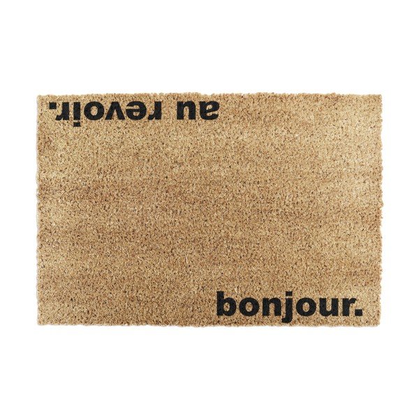 Predpražnik iz kokosovih vlaken 40x60 cm Bonjour, Au Revoir – Artsy Doormats