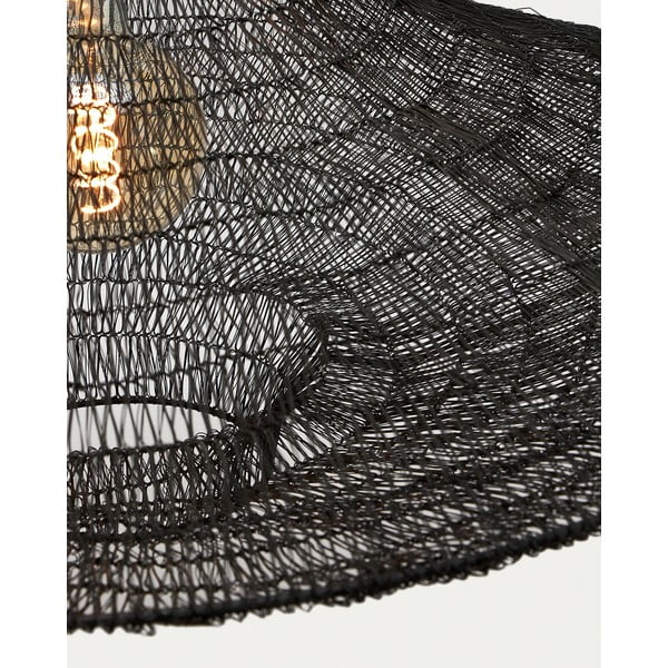 Črna viseča svetilka ø 87 cm Makai – Kave Home-image-4