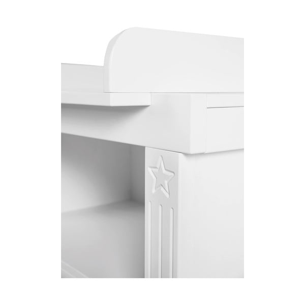 Bela nizka otroška komoda s previjalnim pultom 120x98 cm Maxi – Roba-image-3