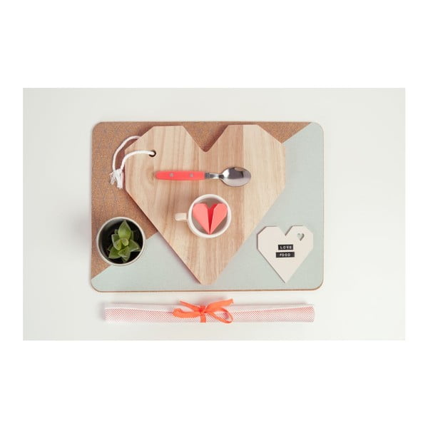 Origami rezalna deska Heart Orange-image-1