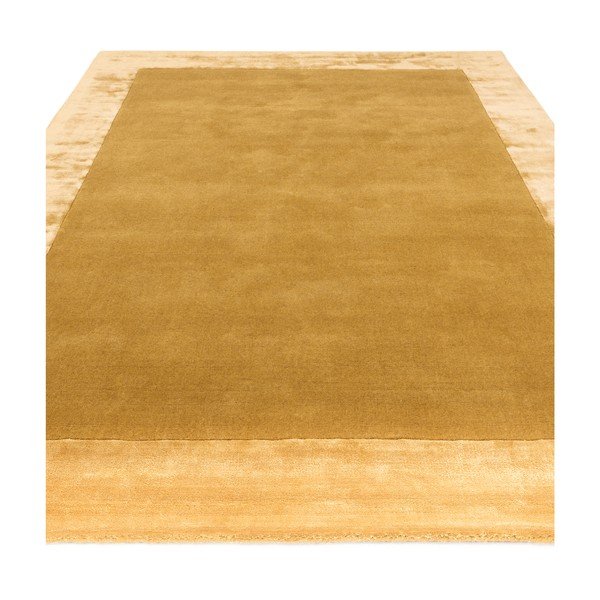Oker rumena ročno tkana preproga iz mešanice volne 160x230 cm Ascot – Asiatic Carpets-image-1