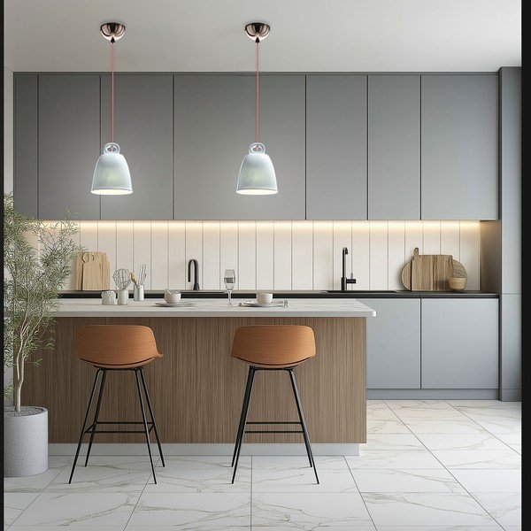 Modra otroška viseča svetilka s keramičnim senčilom Sewilla – Candellux Lighting-image-4