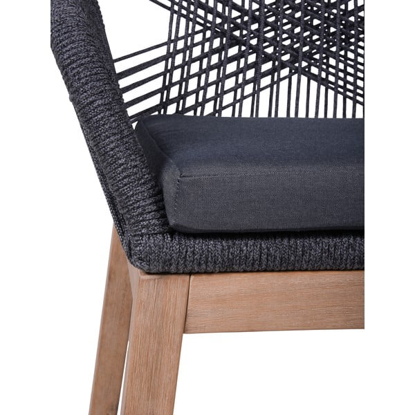 Siv vrtni stol iz masivnega lesa Pomona – Garden Pleasure-image-1