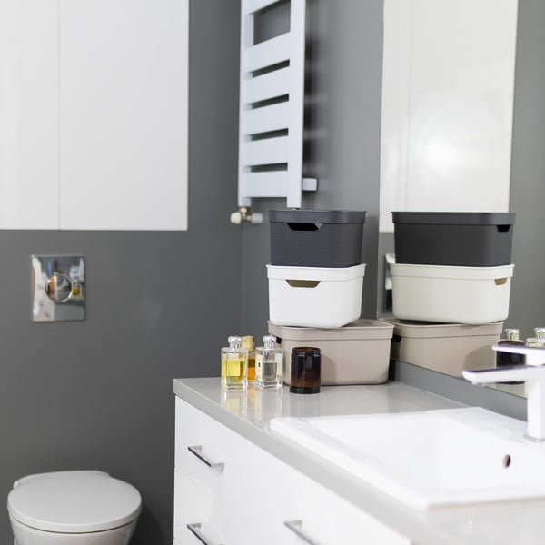 Plastična škatla za shranjevanje s pokrovom Deco - Rotho-image-1