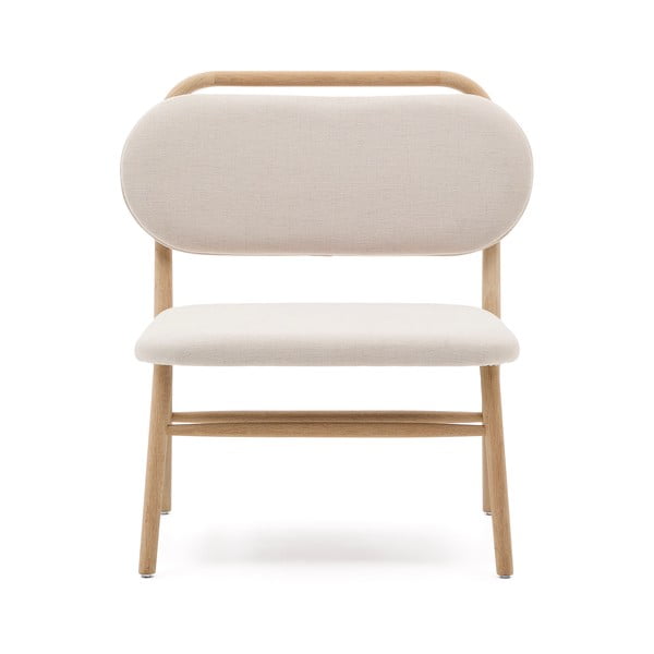 Bež fotelj iz šenilje Helda – Kave Home-image-2