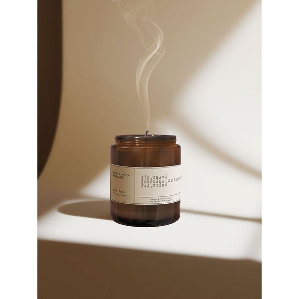 Dišeča sveča iz sojinega voska čas gorenja 40 h #44 Chocolate, Fig, Musk – Perfumed Prague