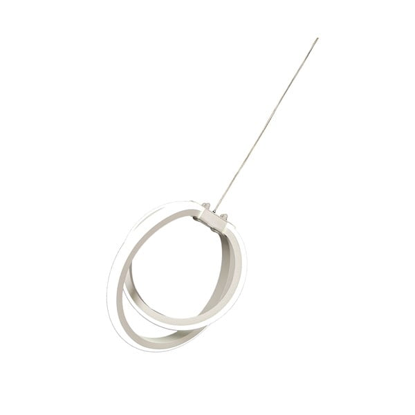 Bela kovinska LED viseča svetilka ø 25 cm Sezen – Squid Lighting-image-3