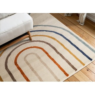 Kremno bela otroška preproga 120x170 cm Double Rainbow – Hanse Home