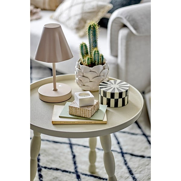 Bež LED zatemnitvena namizna svetilka s kovinskim senčilom (višina 28 cm) Lianna – Bloomingville-image-1