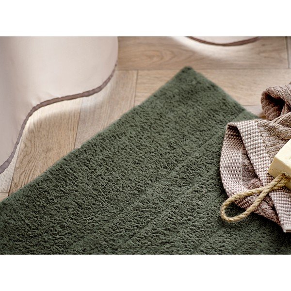 Temno zelena kopalniška preproga iz organskega bombaža 50x80 cm Soft – Södahl-image-1