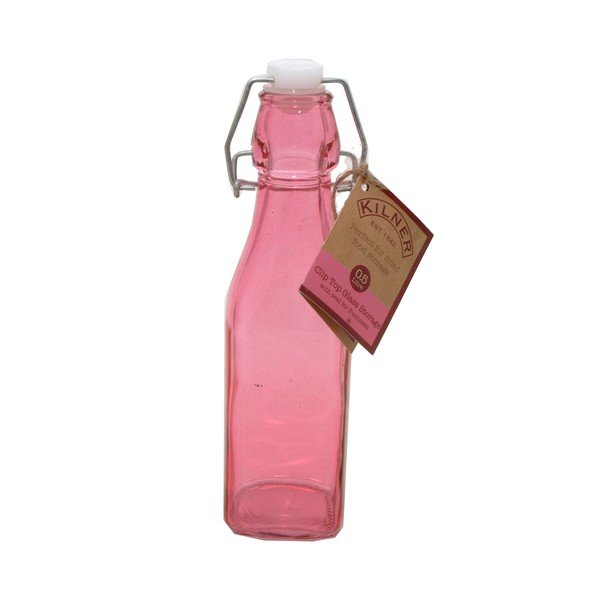 Roza steklenica s sponko Kilner, 0,25 l