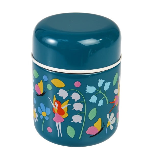 Modra otroška termovka za hrano 280 ml Fairies in the Garden – Rex London