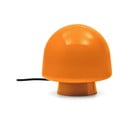 Oranžna namizna svetilka s steklenim senčilom (višina 20 cm) Reig – Kave Home