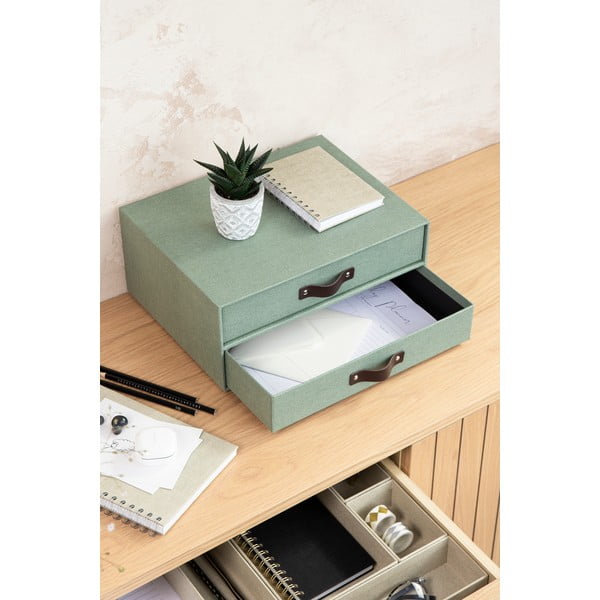 Zelen kartonast organizator za predale Birger Canvas Paper Laminate – Bigso-image-1