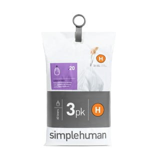 Vreče za smeti 60 kosov 35 l H - simplehuman