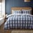 Modra enojna flanelna posteljnina 135x200 cm Gingham Check – Catherine Lansfield