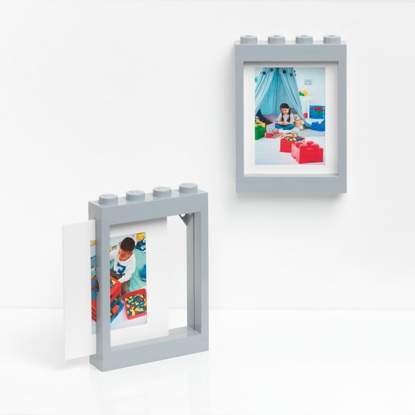 Siv okvir za fotografije LEGO®, 19,3 x 26,8 cm-image-4