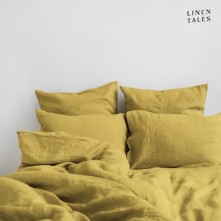 Rumena lanena posteljnina 135x200 cm – Linen Tales