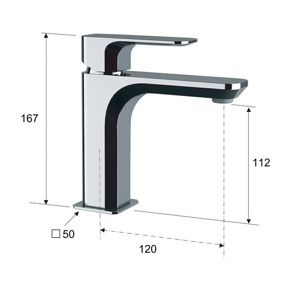 Stoječa armatura za umivalnik v zlati barvi Spy – Sapho-image-3