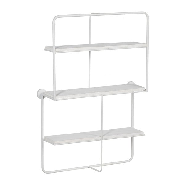 Bela večnivojska kovinska polica 51 cm – Ixia
