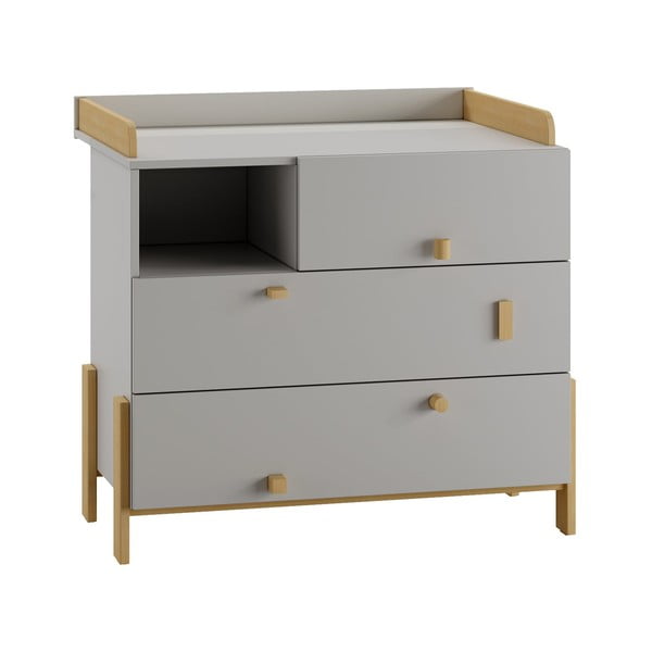 Svetlo siva previjalna miza Cube - Pinio-image-2