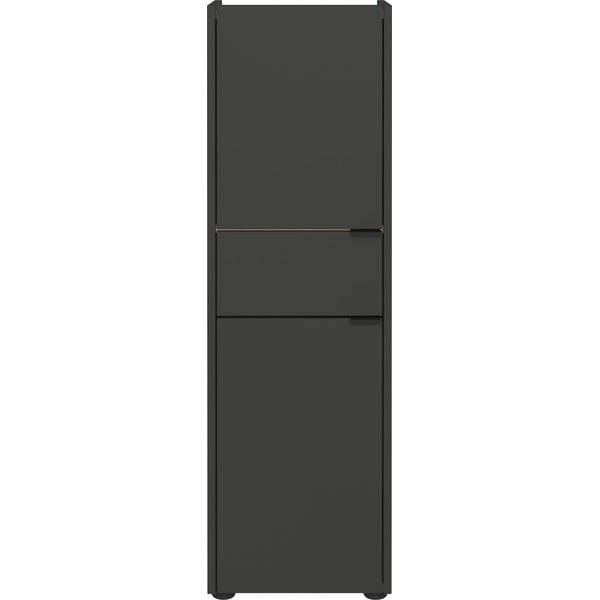 Antracitno siva visoka kopalniška omarica 34x111 cm Forano – Germania