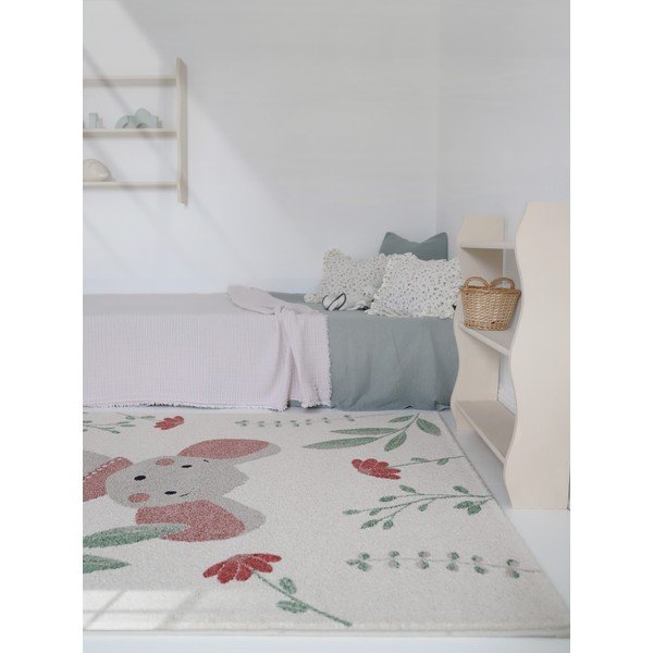 Kremno bela otroška preproga 120x170 cm Poly – Nattiot-image-3
