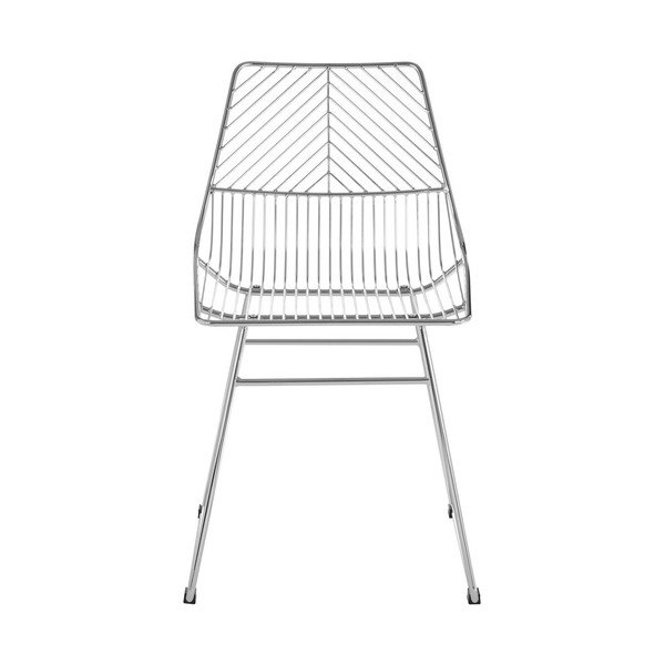 Kovinski jedilni stol v srebrni barvi District – Premier Housewares-image-2