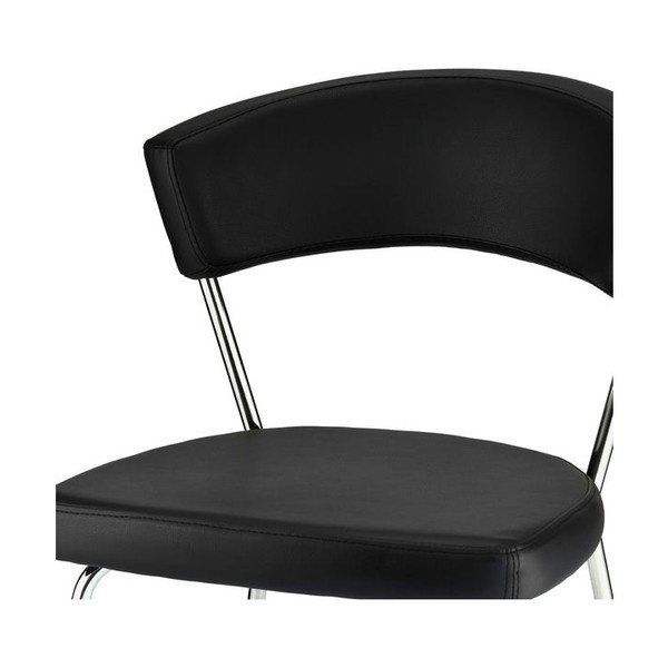 Komplet 4 črnih jedilnih stolov Furnhouse Preben-image-3