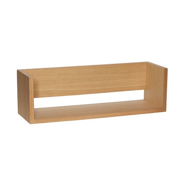 Polica v hrastovem dekorju v naravni barvi 64 cm Gap – Hübsch