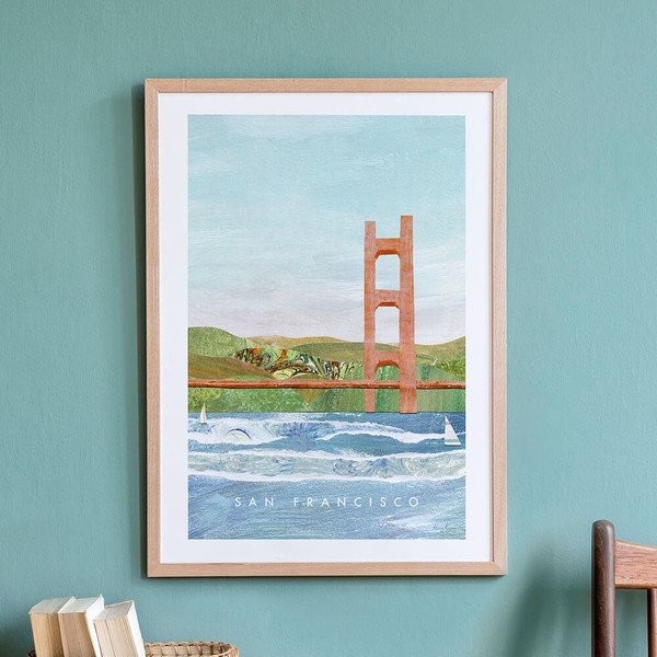 Plakat Travelposter San Francisco II, 30 x 40 cm-image-2