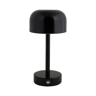 Črna LED namizna svetilka s kovinskim senčilom (višina 24,5 cm) James – Leitmotiv