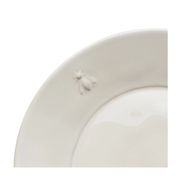 Kremno bel krožnik iz kamenine ø 27 cm Abeille – La Rochére-image-4