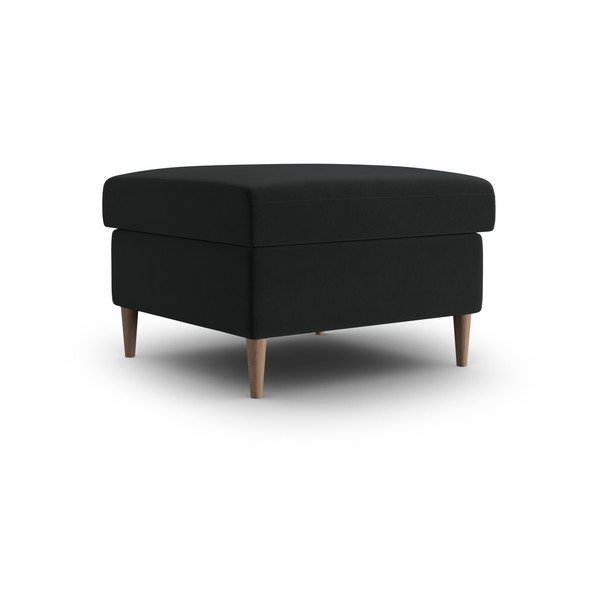 Črn žameten tabure Kyoto – Cosmopolitan Design-image-1