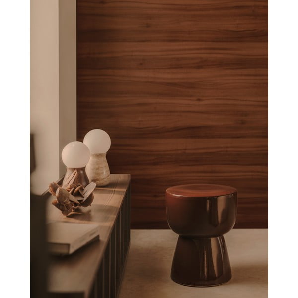 Bež namizna svetilka (višina 31,5 cm) Okeni – Kave Home-image-3