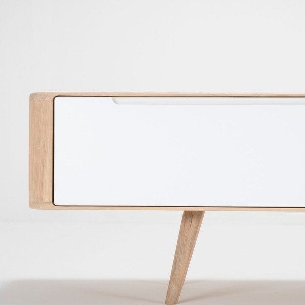 TV mizica iz hrastovega lesa Gazzda Ena, 225 x 55 x 45 cm-image-3